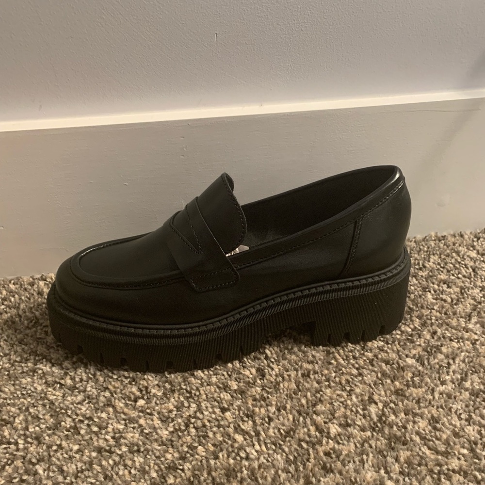 Leather Chunky Penny Loafers SOLD OUT STOCK - Picture 4 of 8